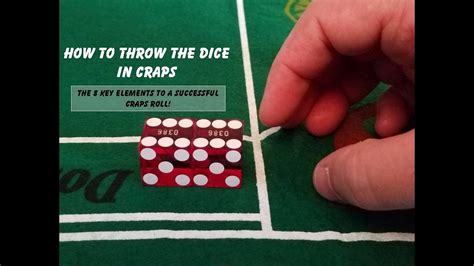 how do you roll dice in craps